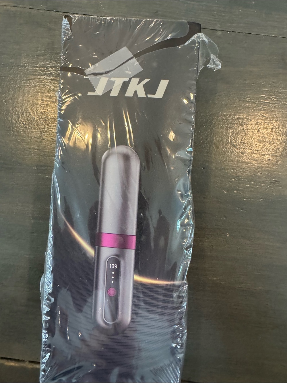 Cordless Pink & Silver Hair Curler with Digital Display
